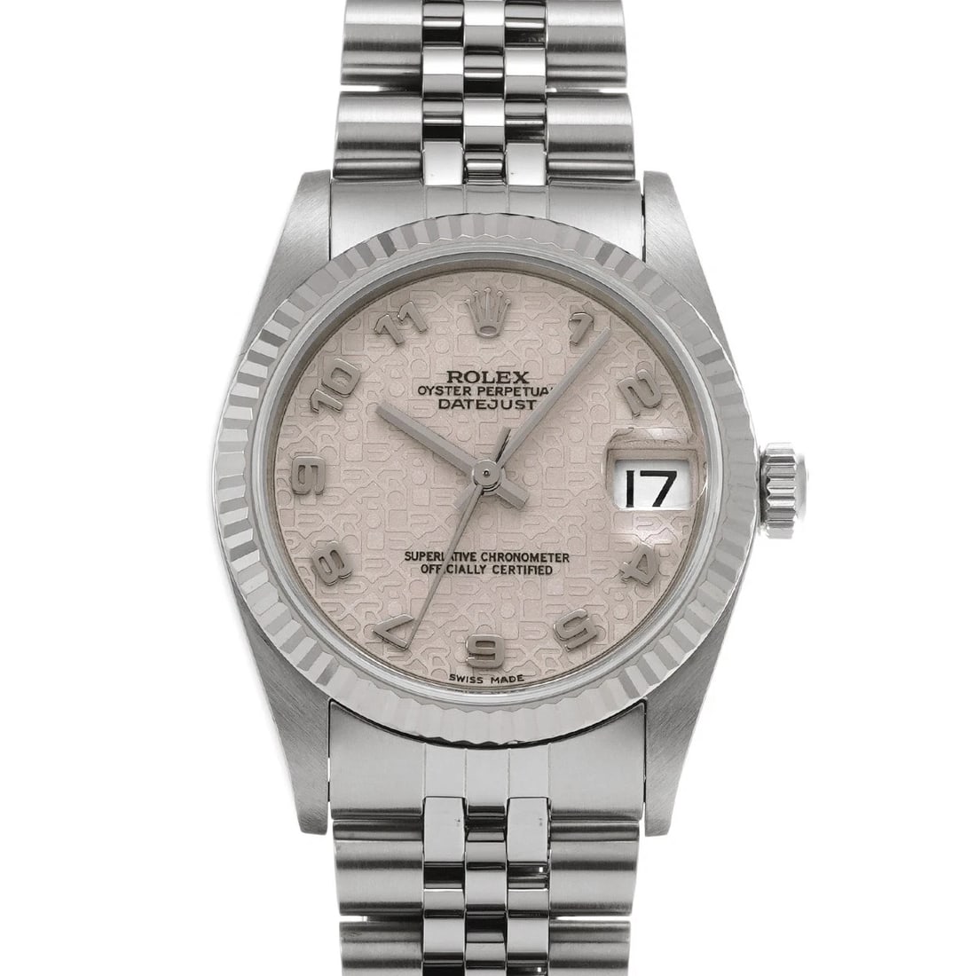 ROLEX DATEJUST IVORY COMPUTER WATCH: ROLEX Datejust Ivory Computer WATCH Brand: ROLEX Type: Wristwatch Material: Band Material Stainless steel, Case Material Stainless steel Color: Dial Color Ivory Computer Size: Case H/about 31mm W/