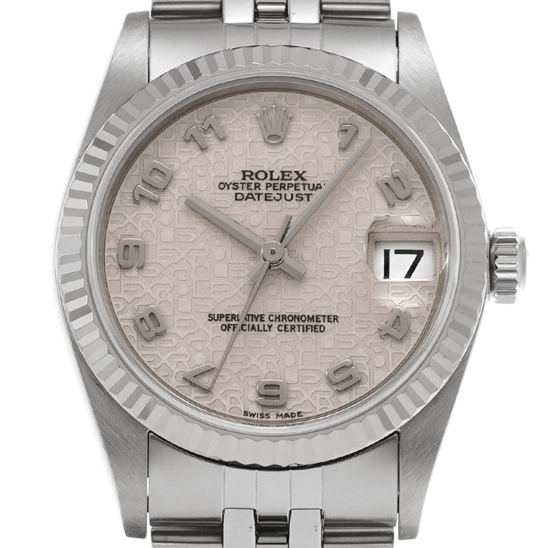 ROLEX DATEJUST IVORY COMPUTER WATCH - 4