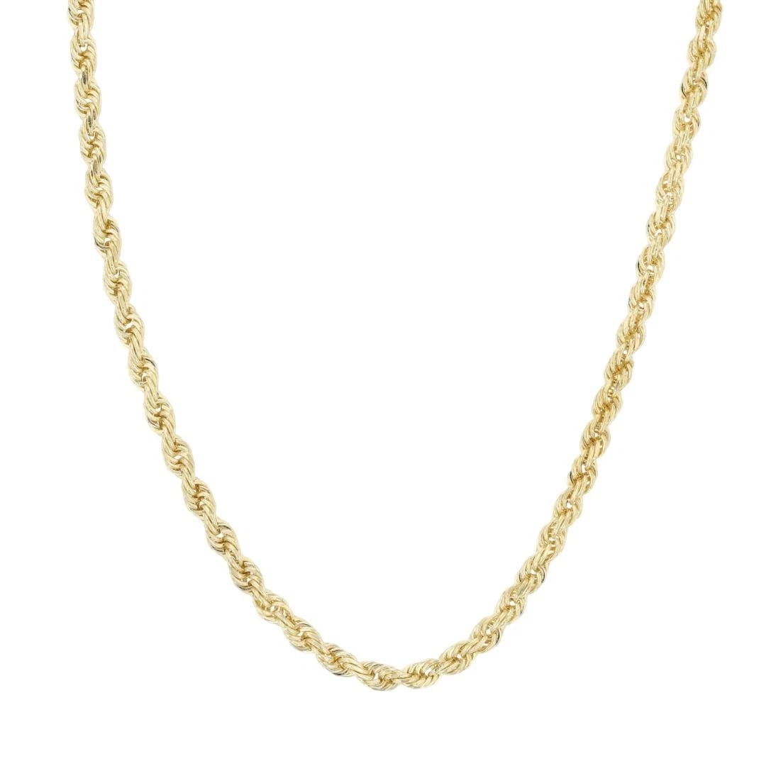 ROPE LINK CHAIN NECKLACE 14K YELLOW GOLD (1 of 5)