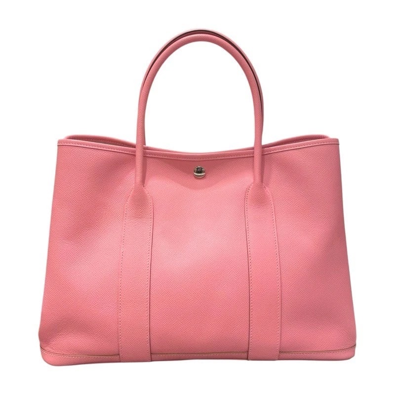 HERMES GARDEN PARTY PM HANDBAG: HERMES Garden party PM Handbag Brand: HERMES Type: Handbag Material: Epsom Color: Rose Confetti SilverHardware Size: W14.2 x H9.4x D6.7inch Accessories: None Accessories Notice: When