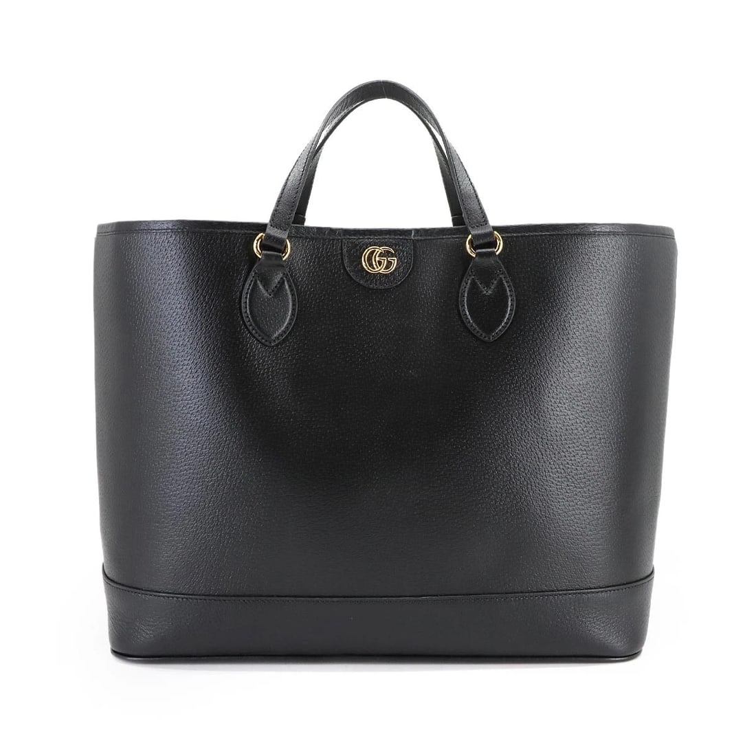 GUCCI OPHIDIA MEDIUM TOTE SHOULDER BAG LEATHER: GUCCI Ophidia Medium Tote Shoulder Bag Leather Brand: GUCCI Type: Tote Bag / Shoulder Bag Material: Leather Color: Black Size: W 15.35 inch, H 12.01 inch, D 6.30 inch Handle 12inch (30.5cm) Acces