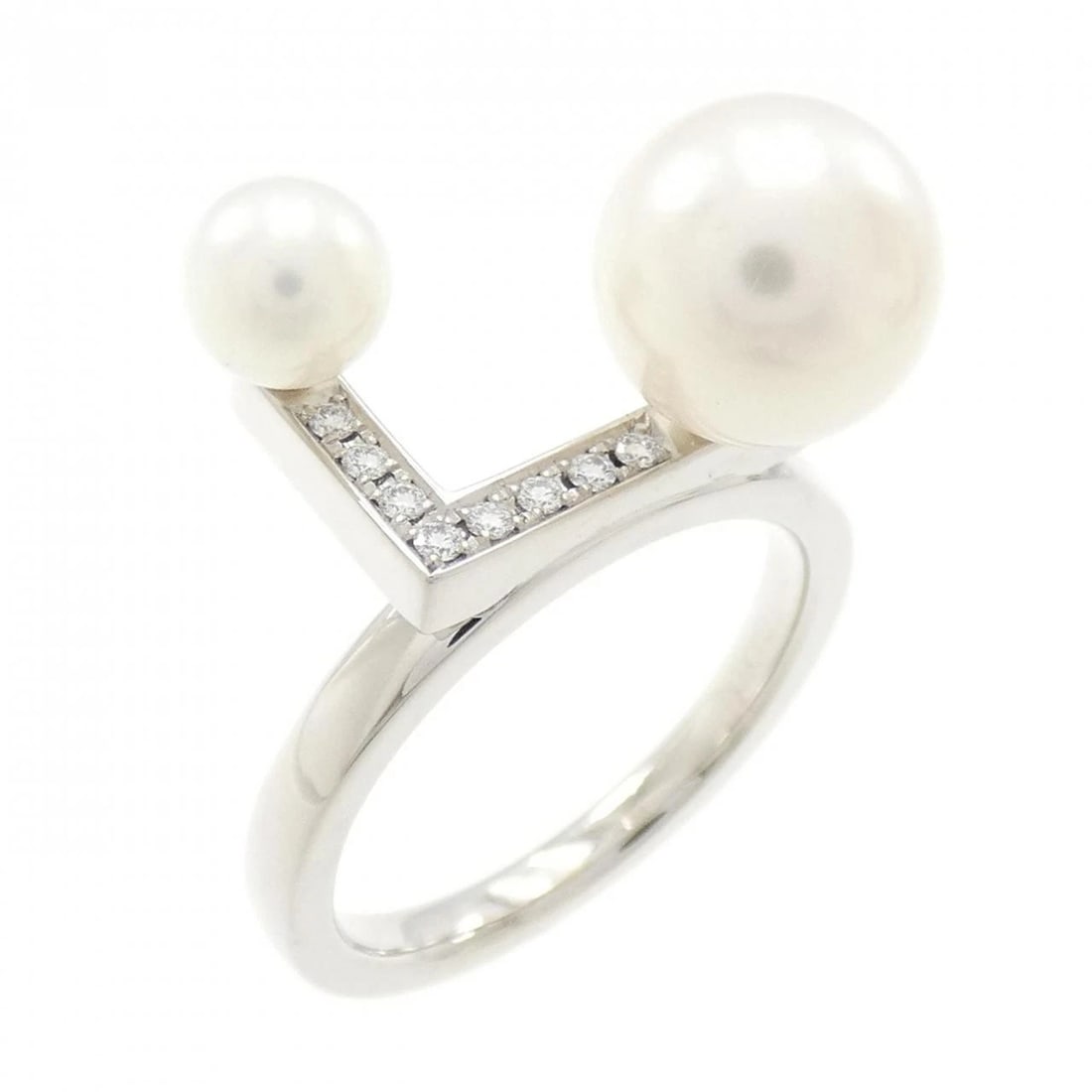 TASAKI BALANCE NOTE PAVE RING (1 of 4)