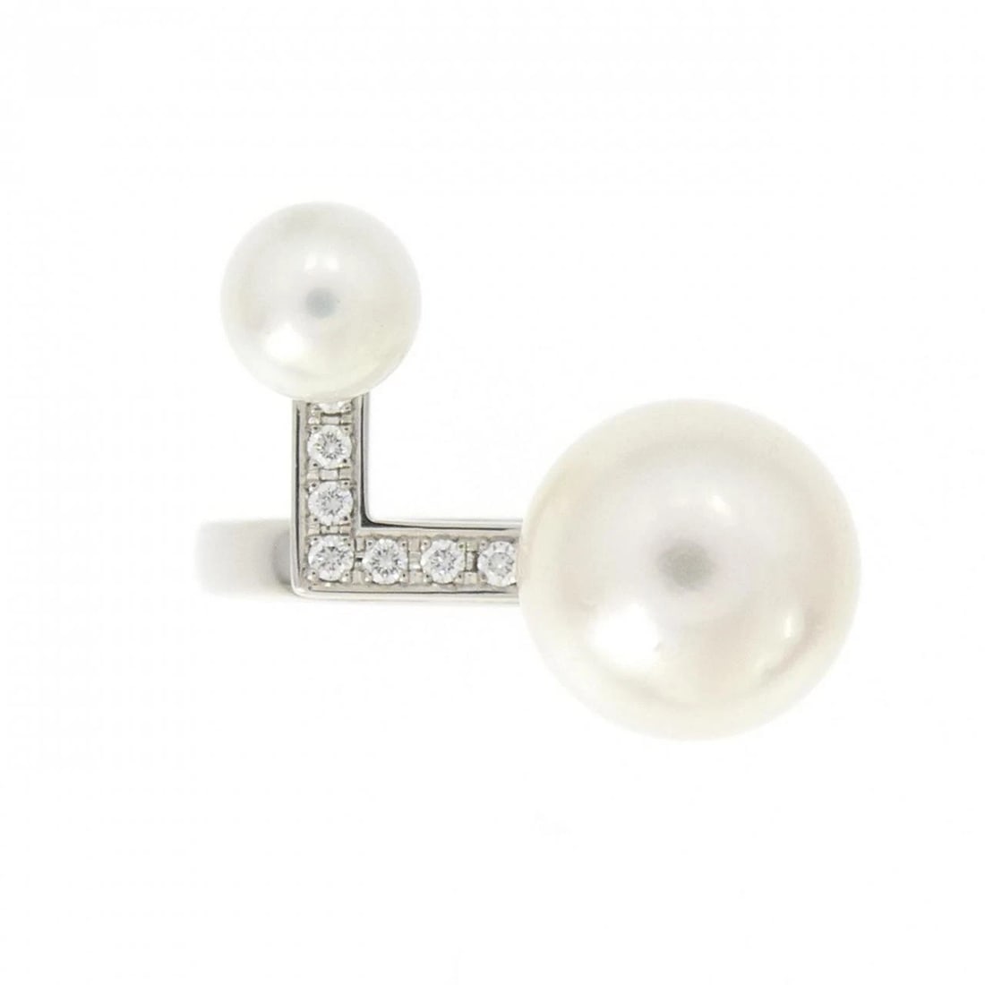 TASAKI BALANCE NOTE PAVE RING - 2