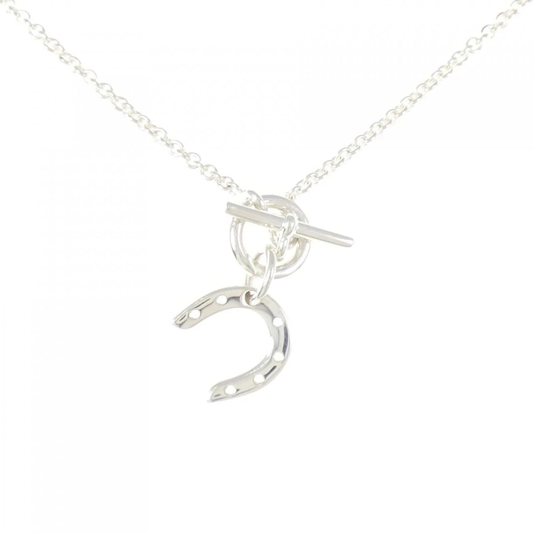HERMES AMULET NECKLACE: HERMES Amulet Necklace Brand: HERMES Type: Necklace Material: 925 Silver Color: Silver Size: 40cm Accessories: None Accessories Notice: When purchasing pre-owned goods, please refer to the