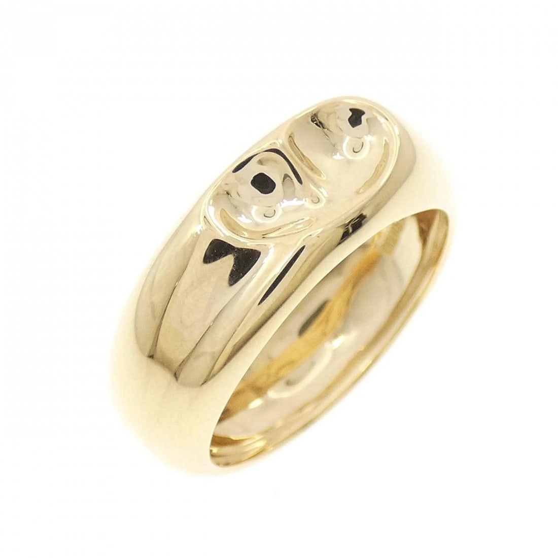 TIFFANY & CO. HEART RING: Tiffany & Co. Heart Ring Brand: Tiffany Type: Ring Material: 750 Yellow Gold Color: Yellow Gold Size: 5 (US size) Accessories: None Accessories Notice: When purchasing pre-owned goods, please