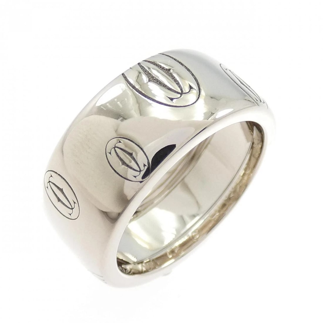 CARTIER HAPPY BIRTHDAY LARGE RING: Cartier Happy Birthday Large Ring Brand: Cartier Type: Ring Material: 750 White Gold Color: White Gold Size: 4.5-5 (US size) (48) Accessories: None Accessories Notice: When purchasing