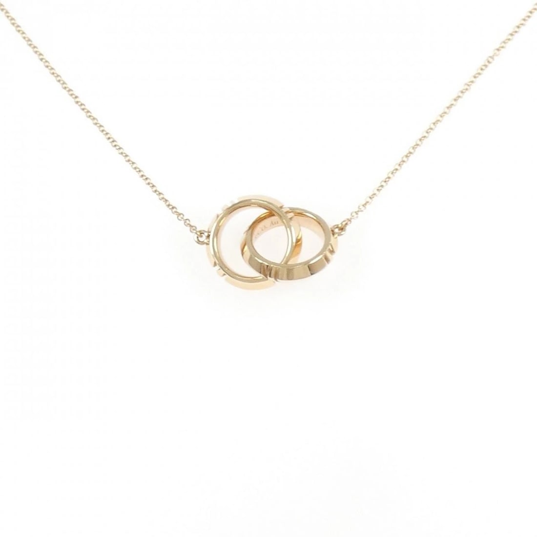 TIFFANY X CLOSED INTERLOCKING NECKLACE: Tiffany X Closed Interlocking Necklace Brand: Tiffany Type: Necklace Material: 750 Pink Gold Color: Pink Gold Size: 41/46cm Accessories: None Accessories Notice: When purchasing pre-owned