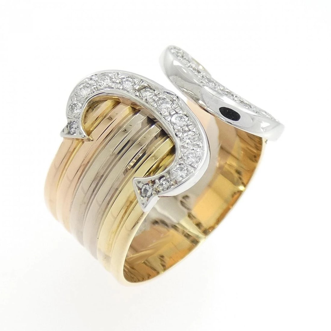 CARTIER 2C RING: Cartier 2C Ring Brand: Cartier Type: Ring Material: 750 Yellow Gold 750 White Gold 750 Pink Gold Main Stone/Creation Natural Color: Yellow Gold, White Gold, Pink Gold Size: 7-7.5 (US size) 