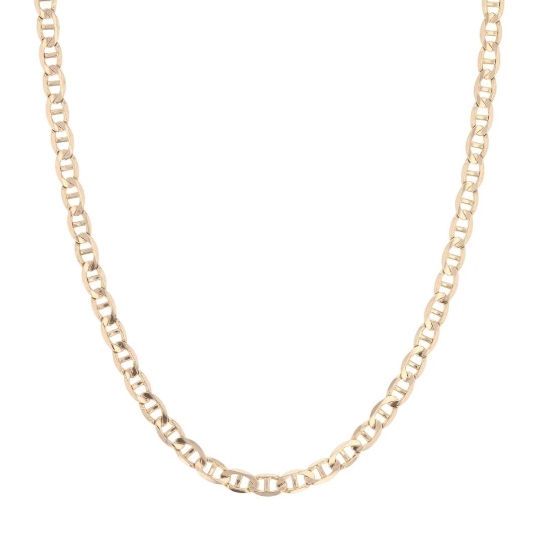 ANCHOR LINK CHAIN NECKLACE 14K YELLOW GOLD: Anchor Link Chain Necklace 14k Yellow Gold Brand: Unbranded Type: Necklace Material: 14k Yellow Gold Color: None Size: Necklace Measurement: 16.25" Length / 3.3mm Accessories: None Accesso