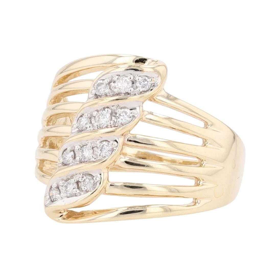 DIAMOND CLUSTER OPENWORK STATEMENT BAND RING - 3