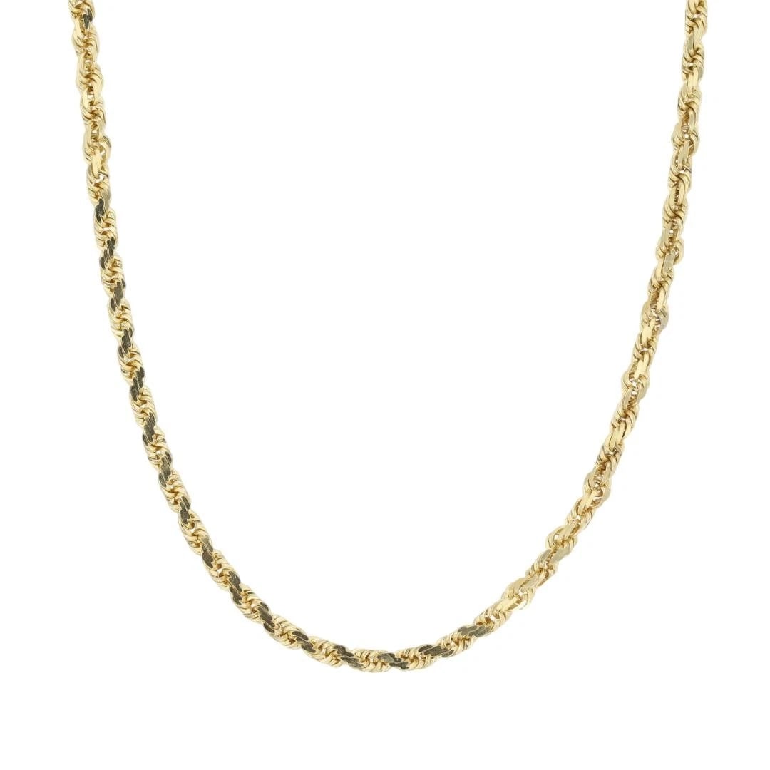 ROPE LINK CHAIN NECKLACE 14K YELLOW GOLD (1 of 5)