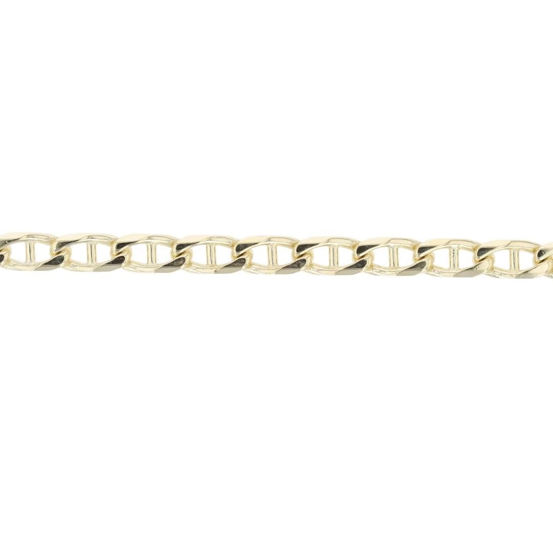 ANCHOR LINK CHAIN BRACELET 14K YELLOW GOLD: Anchor Link Chain Bracelet 14k Yellow Gold Brand: Unbranded Type: Bracelet Material: 14k Yellow Gold Color: None Size: Bracelet Measurement: 8.25" Length / 4mm Accessories: None Accessories