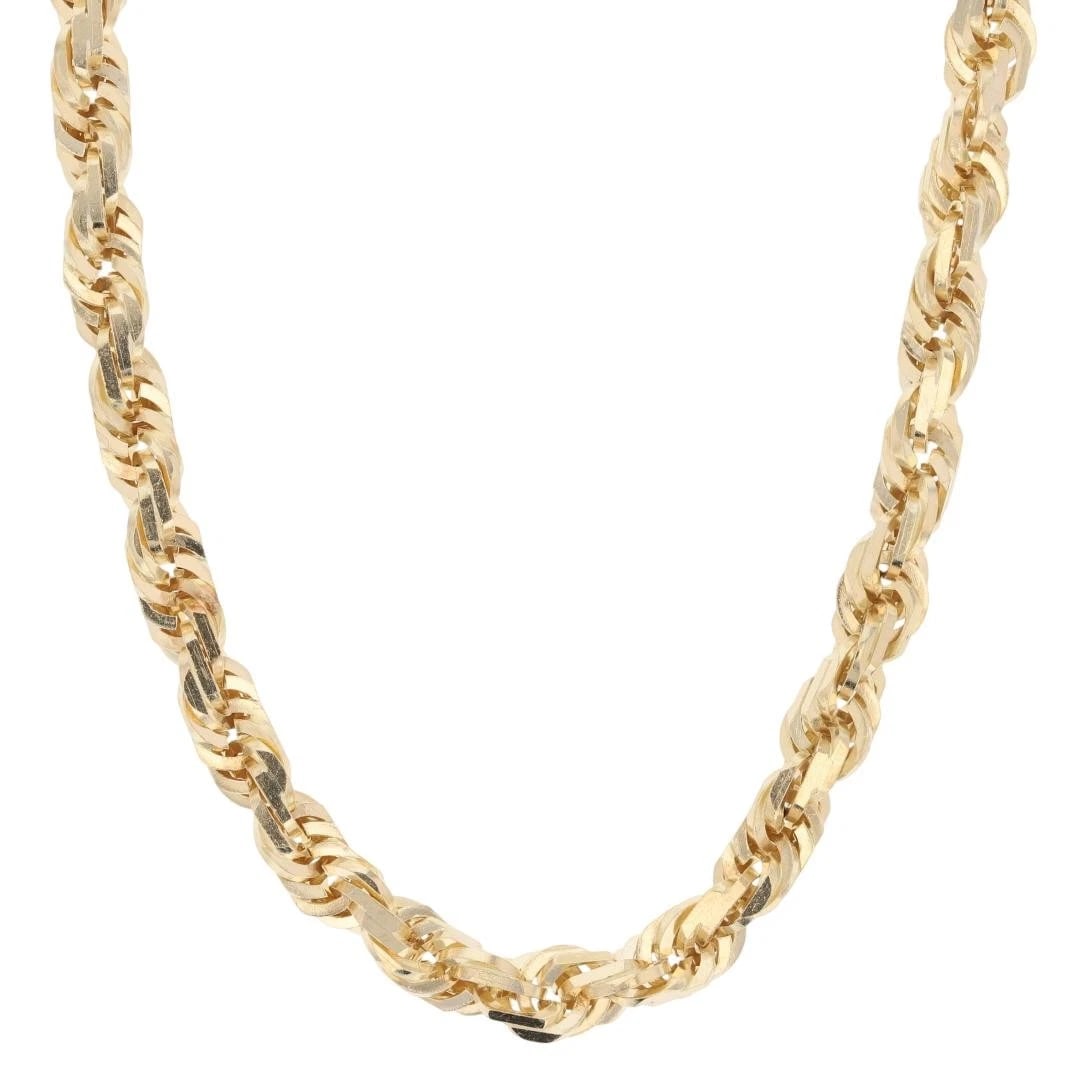 MICHAEL ANTHONY 6.ROPE CHAIN NECKLACE 10K YELLOW GOLD PERU (1 of 5)