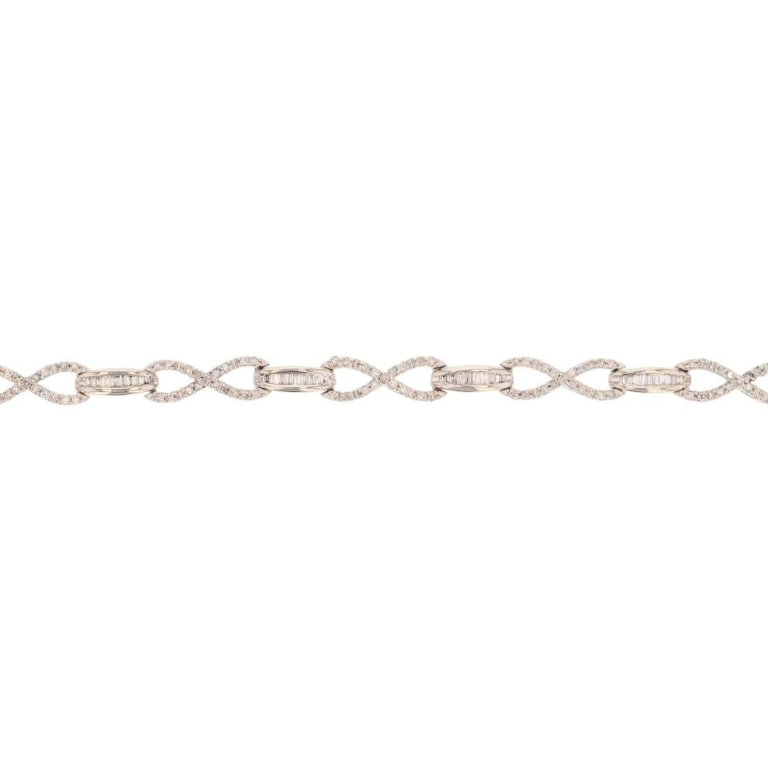 DIAMOND PAVÉ SET BRACELET 10K WHITE GOLD (1 of 5)