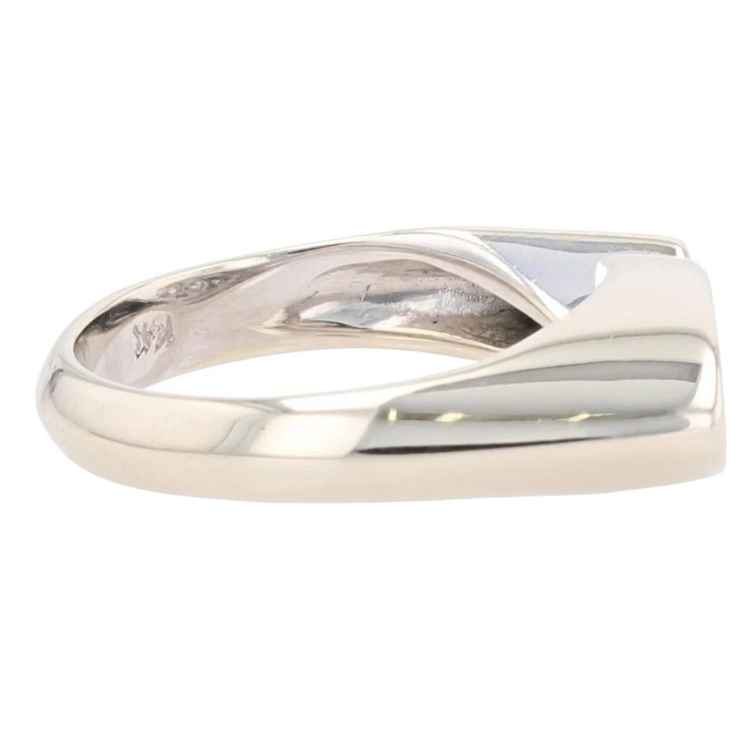 ROUND DIAMOND TENSION SET BYPASS STATEMENT RING - 4