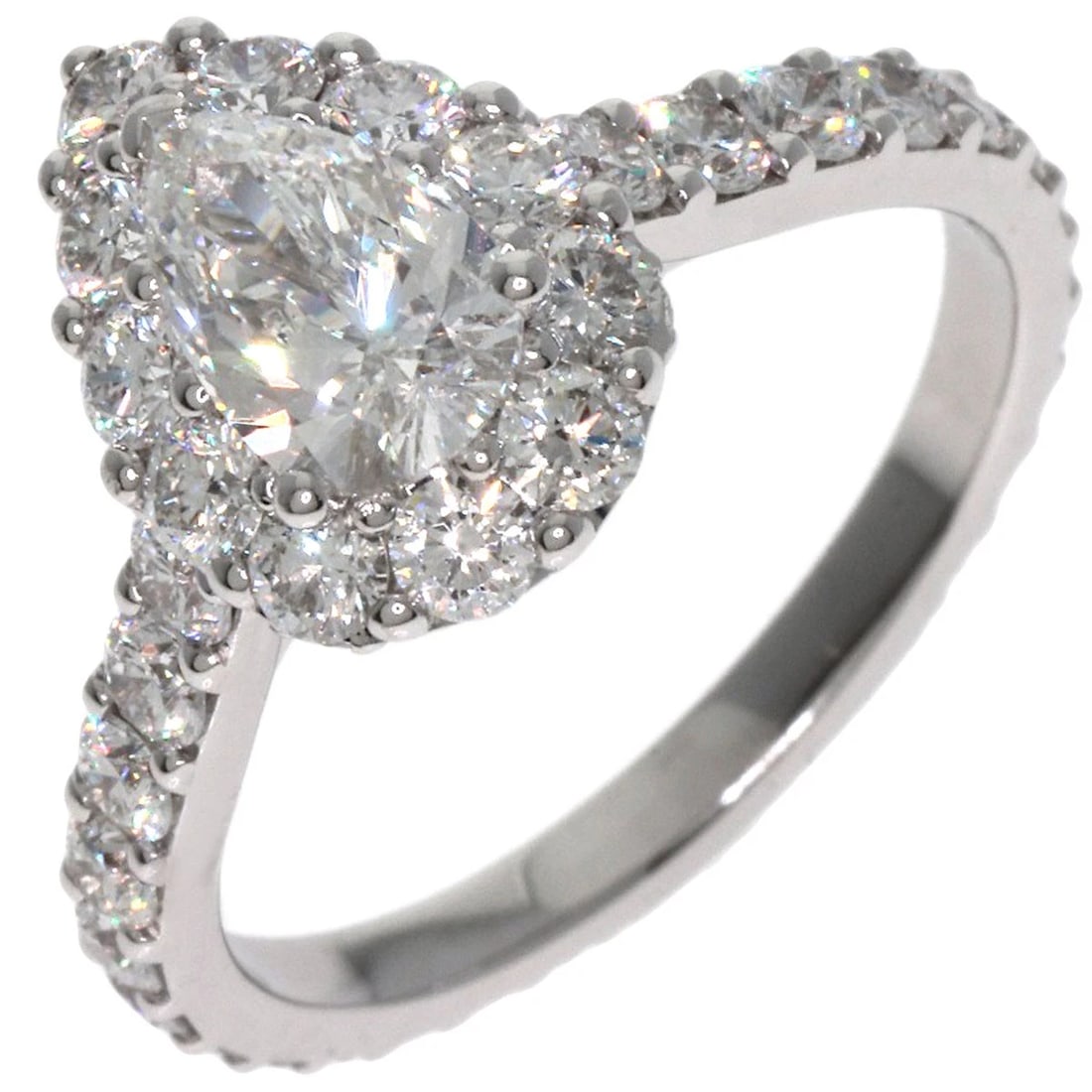 GRAFF PAIR SHAPE DIAMOND RING - 2