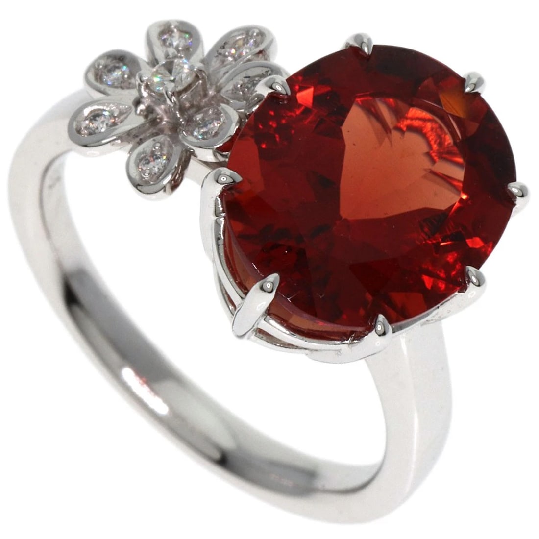 TASAKI FELDSPAR DIAMOND RING K18: TASAKI Feldspar Diamond Ring K18 Brand: TASAKI Type: Ring Material: K18 White Gold Main Stone/Creation Felspar Color: White Gold Size: 6.5(US) Accessories: None Accessories Notice: When pu