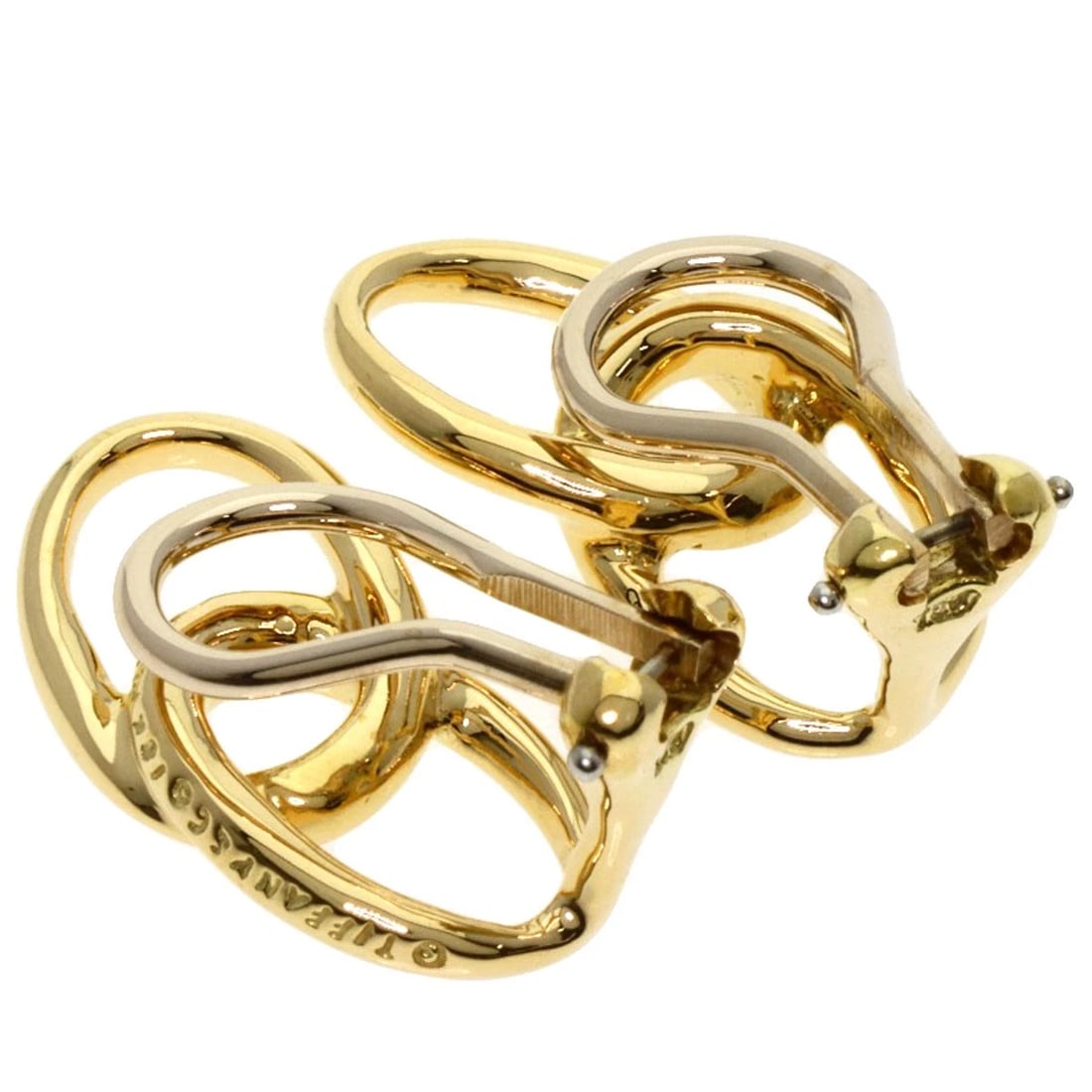 TIFFANY&CO. DOUBLE LOOP EARRING - 2