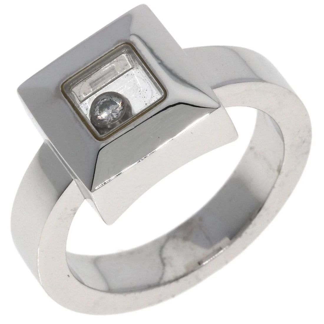 CHOPARD HAPPY DIAMOND SQUARE RING - 2