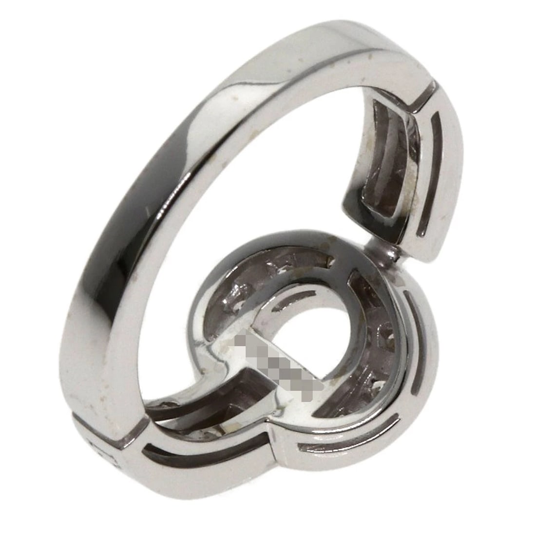 BVLGARI DOUBLE LOGO DIAMOND RING - 7