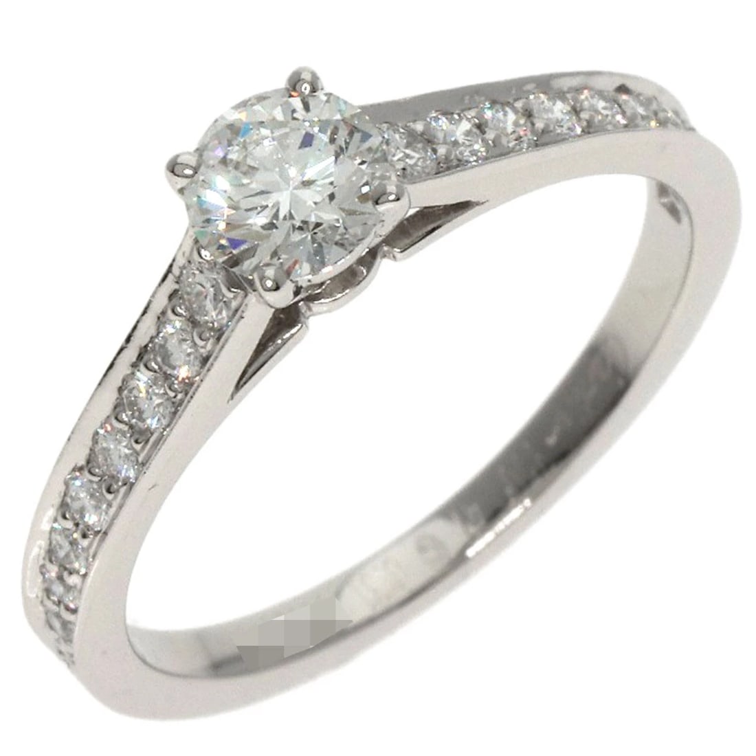 CARTIER SOLITAIRE DIAMOND RING PLATINUM - 2
