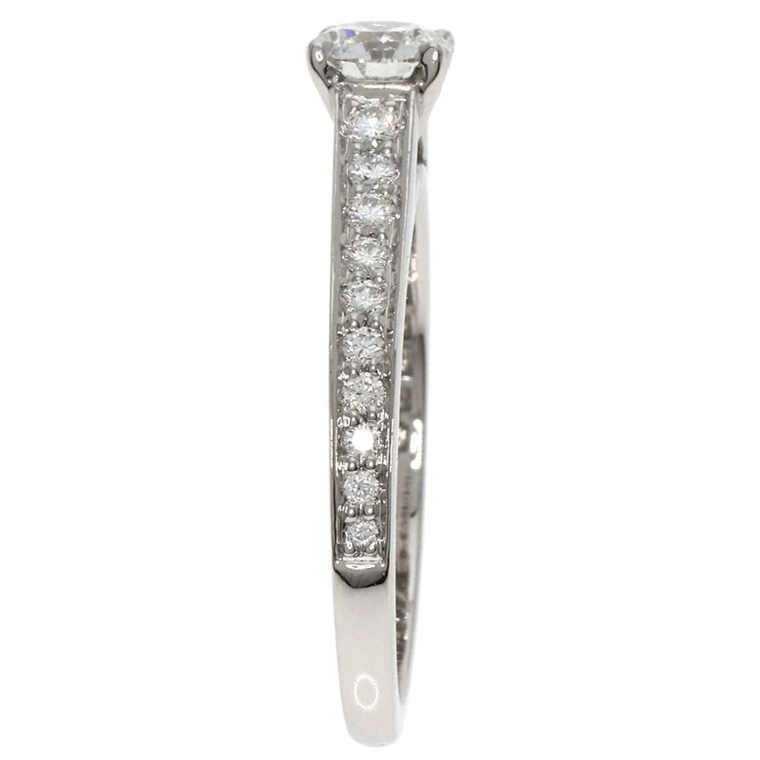 CARTIER SOLITAIRE DIAMOND RING PLATINUM - 3