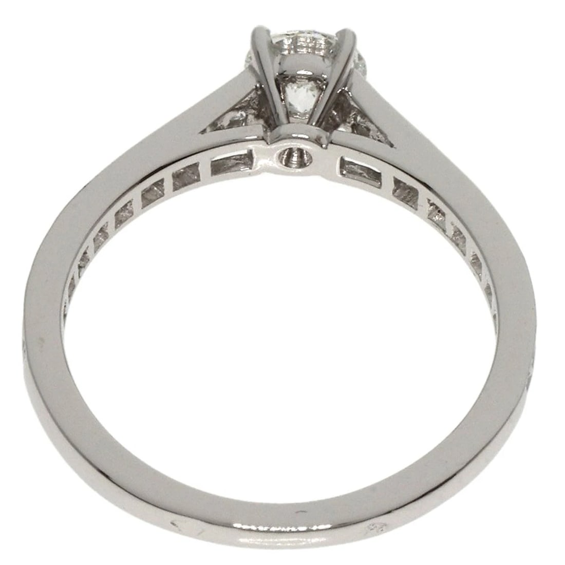 CARTIER SOLITAIRE DIAMOND RING PLATINUM - 4