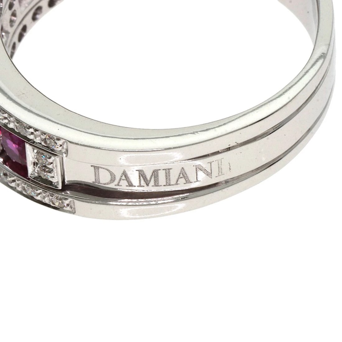 DAMIANI BELLE EPOQUE RUBY DIAMOND RING - 8