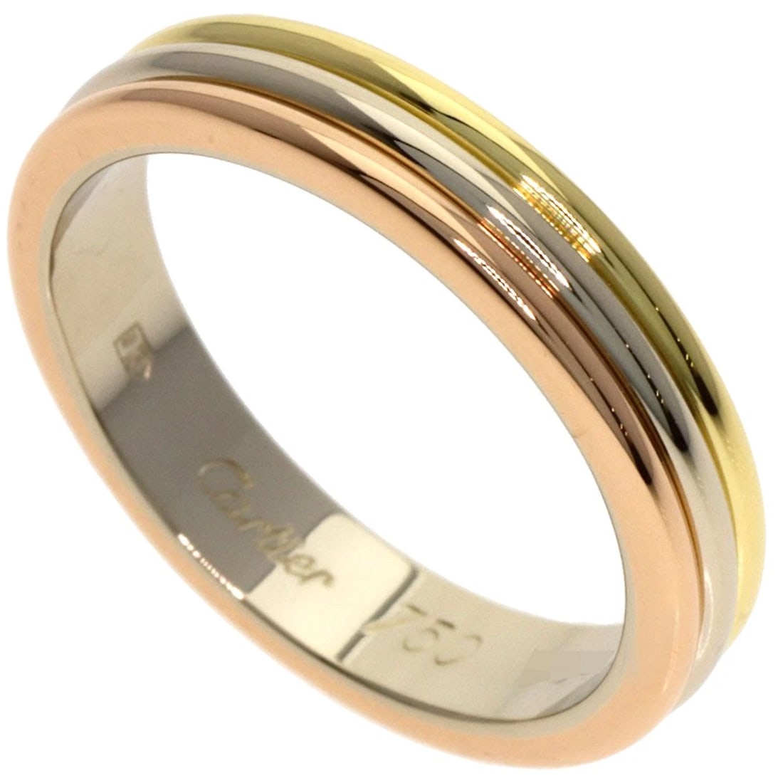 CARTIER THREE COLORS RING K18 YELLOW GOLD 18K PINK GOLD: CARTIER Three colors Ring K18 Yellow Gold 18K Pink Gold Brand: CARTIER Type: Ring Material: K18 Yellow Gold, Color: Yellow Gold Size: 6.25(US) Accessories: None Accessories Notice: When pu