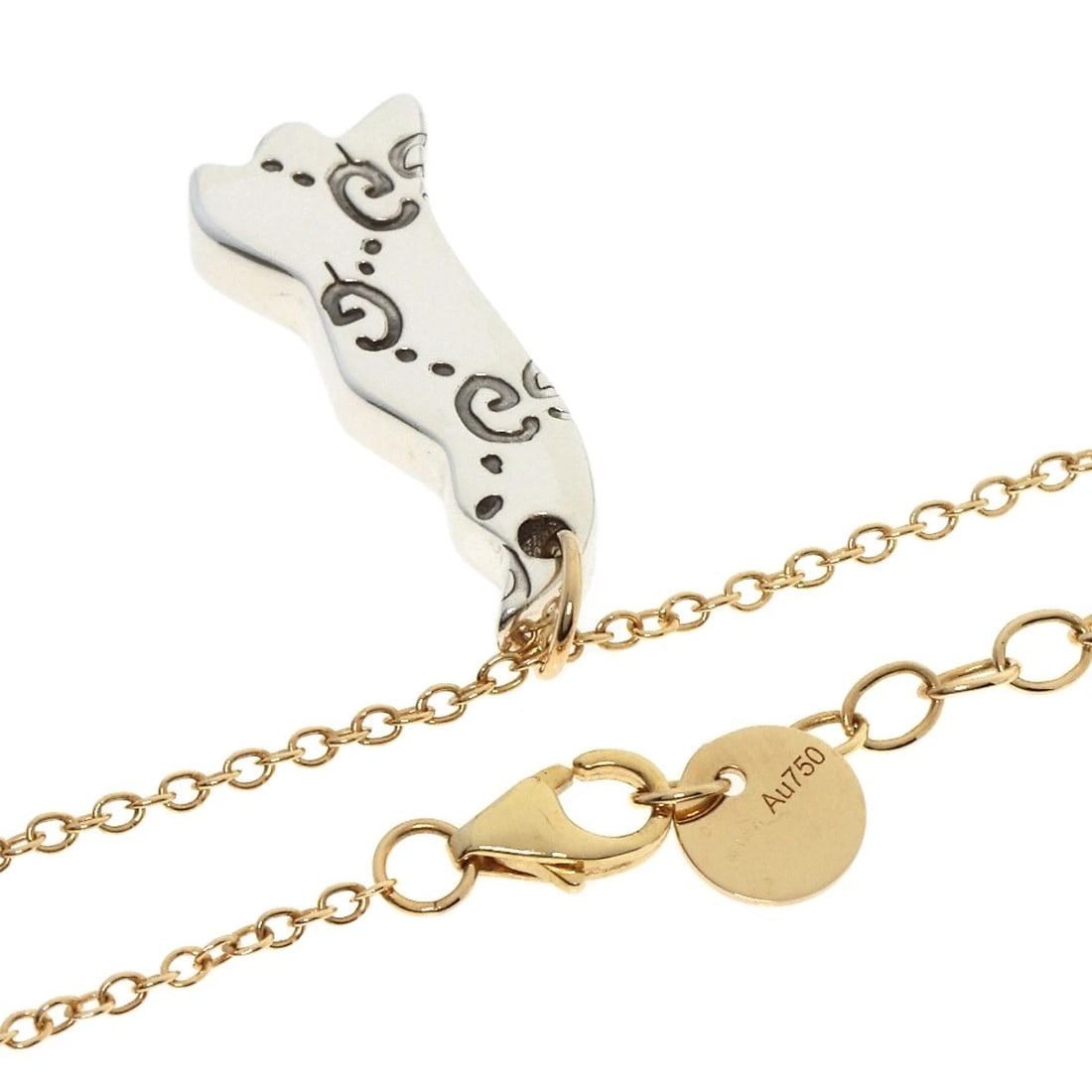 GUCCI GG GHOST ONE SIDE ONLY NECKLACE - 2