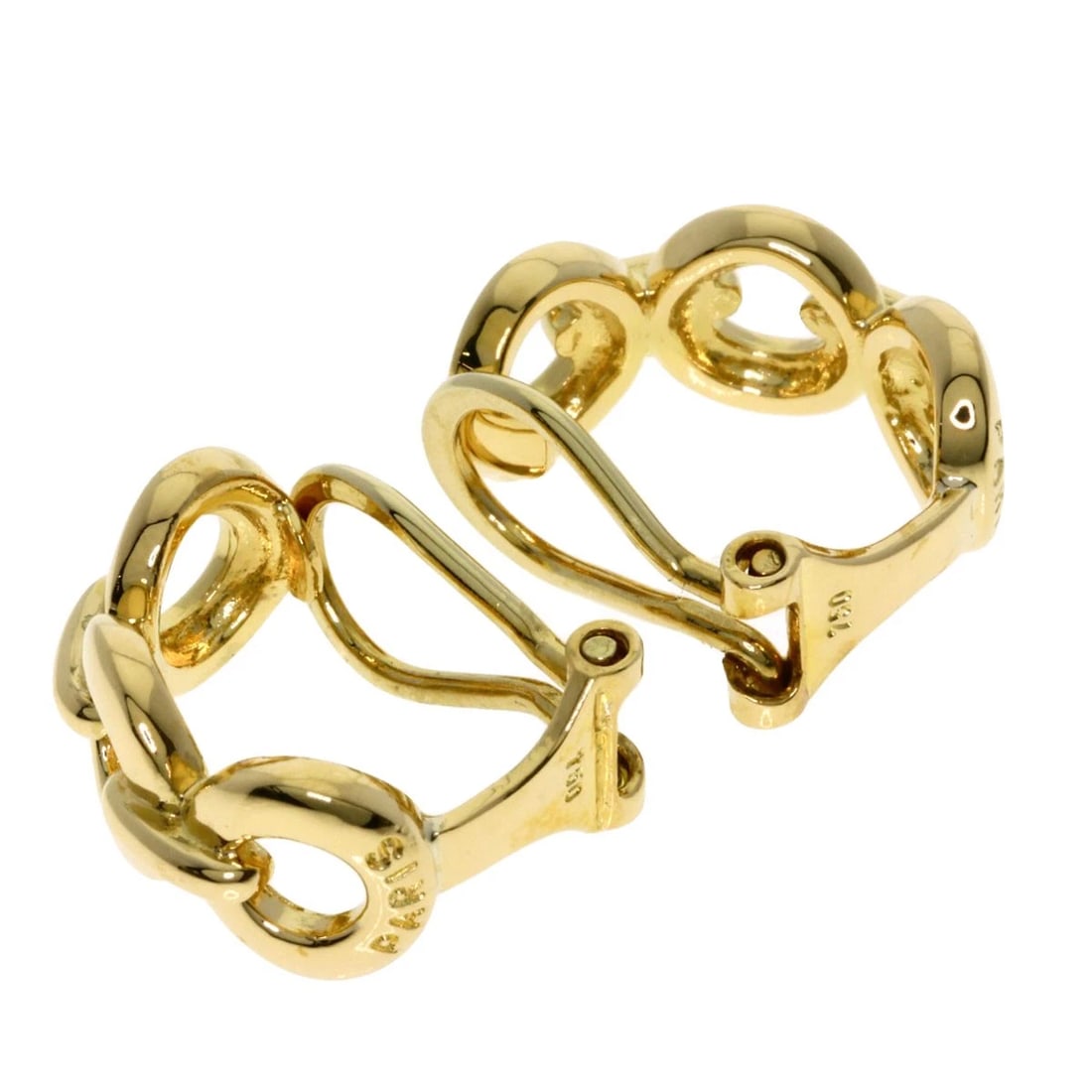 CELINE TRIPLE CIRCLE EARRING K18 - 2