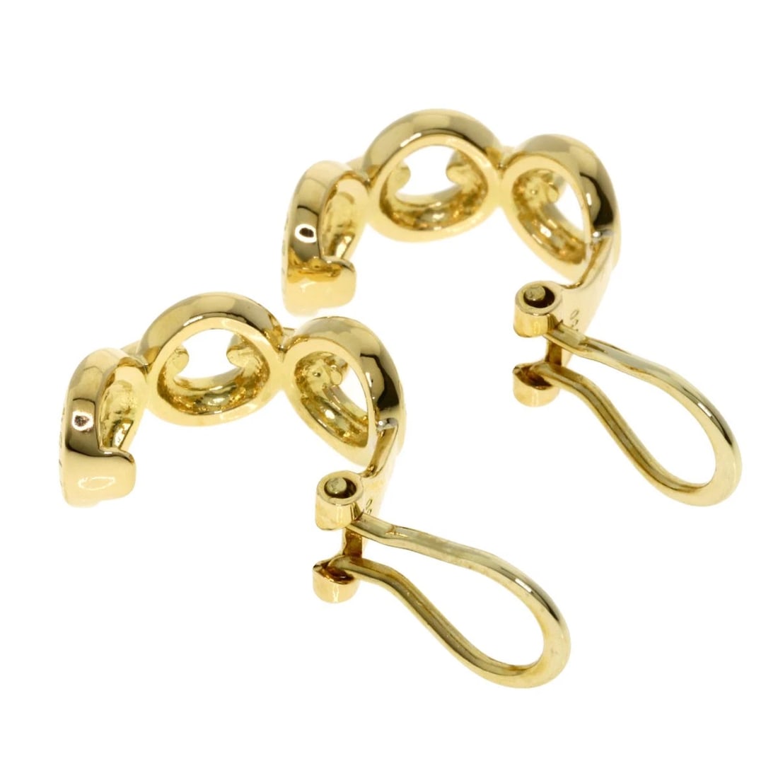 CELINE TRIPLE CIRCLE EARRING K18 - 3