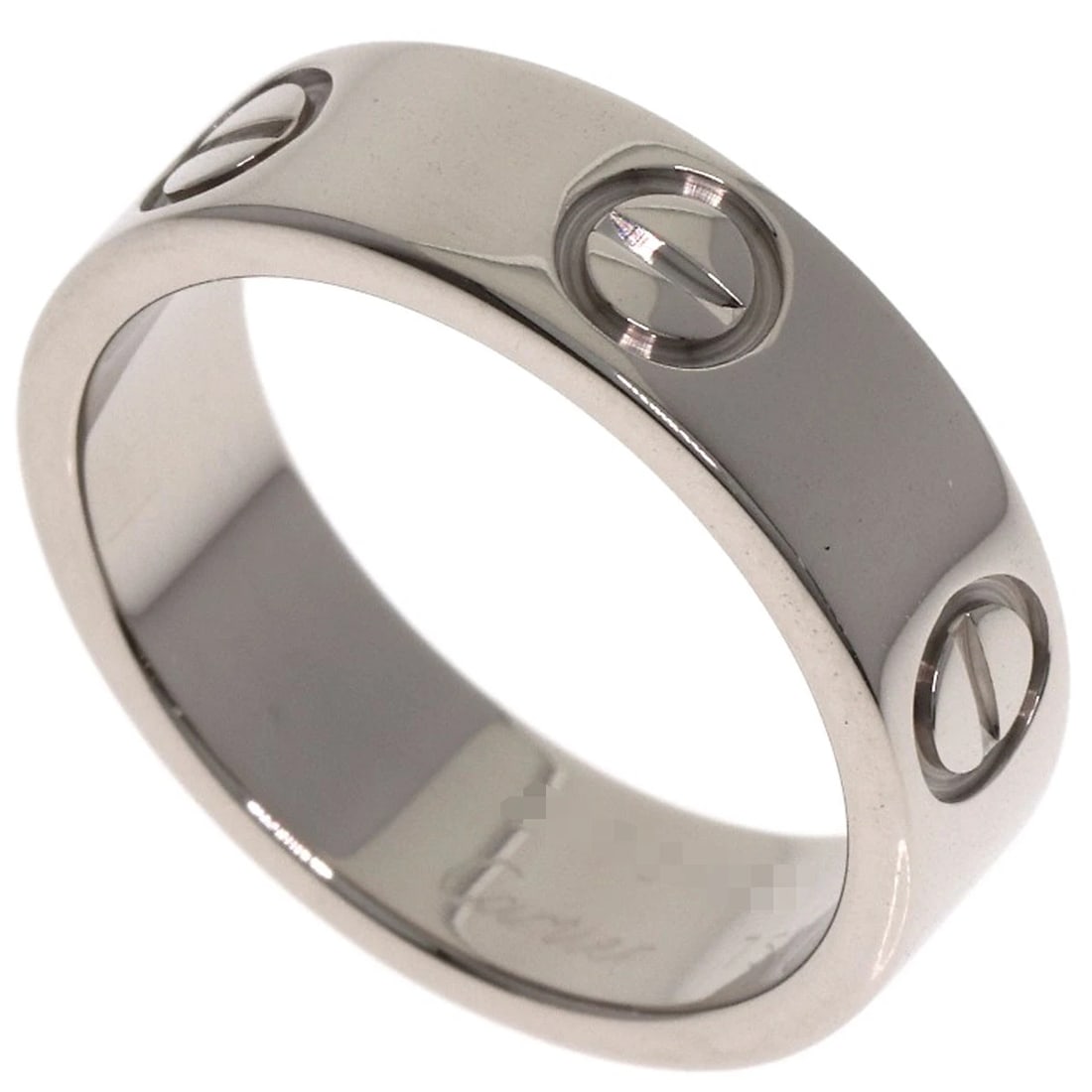 CARTIER LOVE RING K18 WHITE GOLD: CARTIER love Ring K18 White Gold Brand: CARTIER Type: Ring Material: K18 White Gold, Color: White Gold Size: 5.25(US) Accessories: None Accessories Notice: When purchasing pre-owned goods,