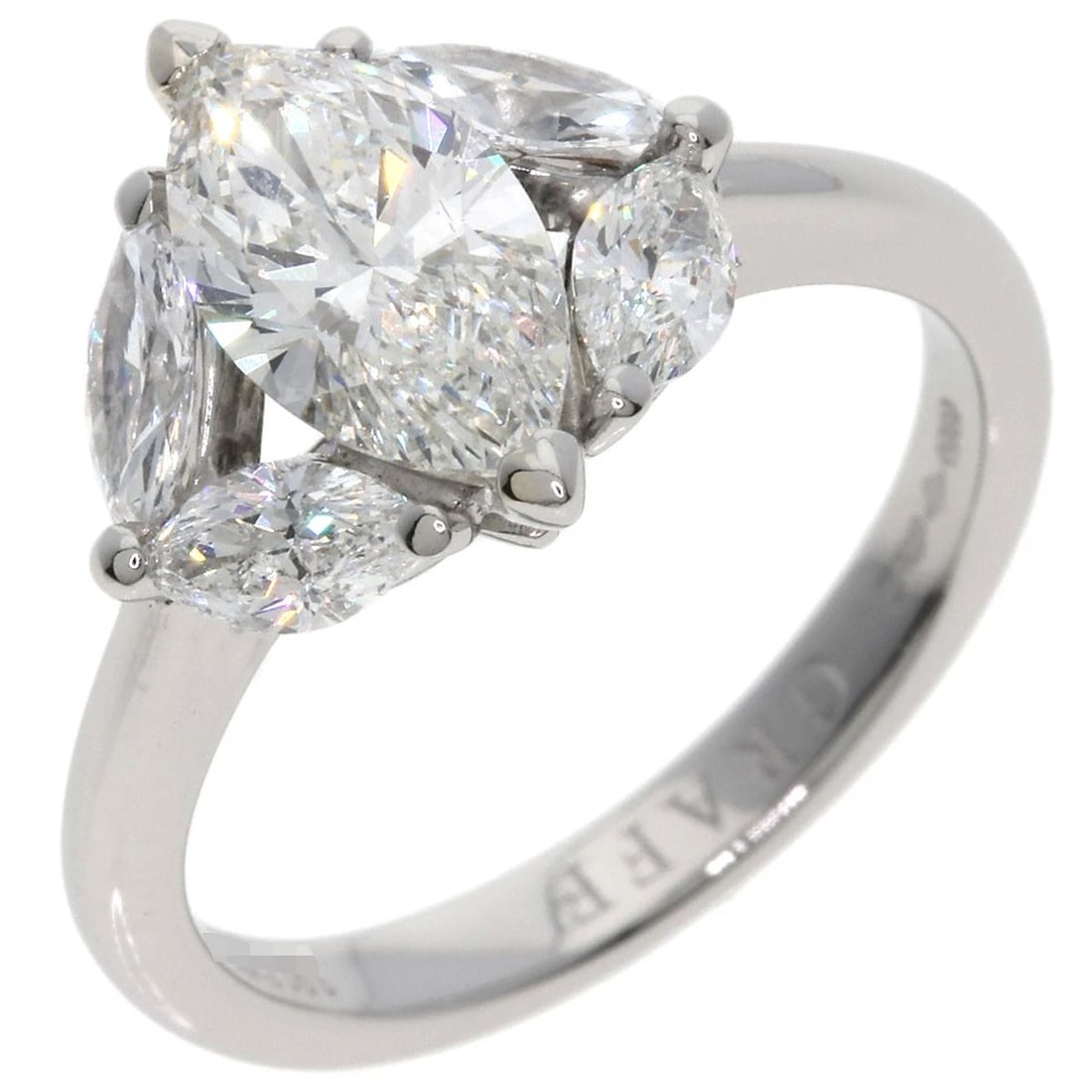 GRAFF MARQUISE CUT DIAMOND RING - 2