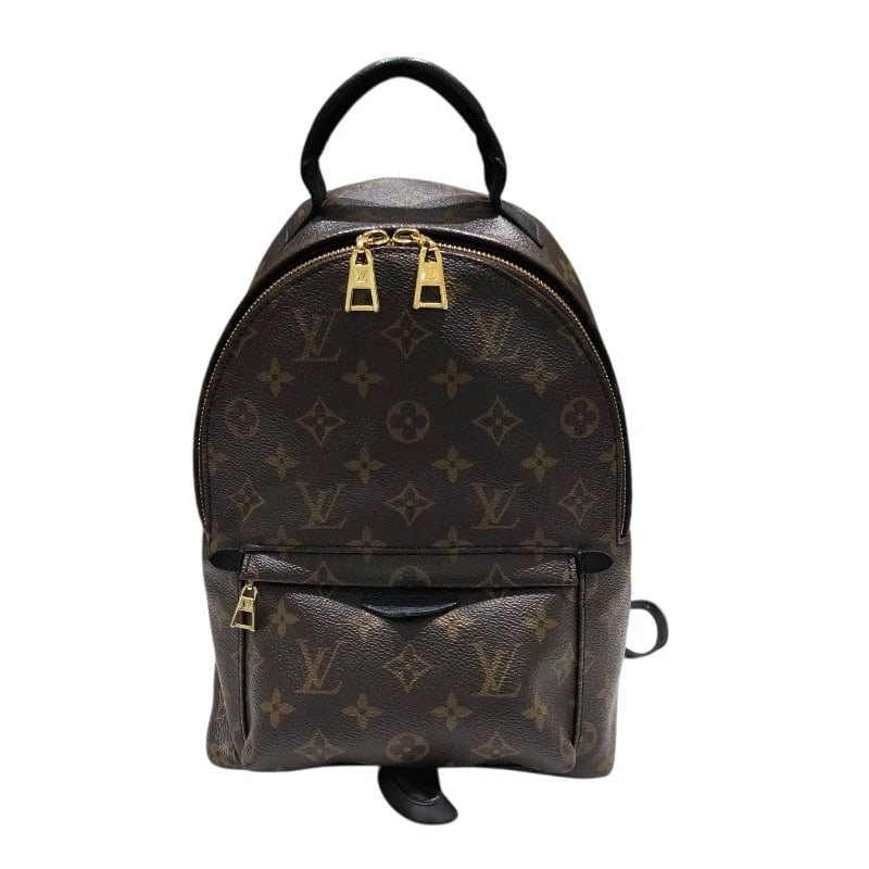 LOUIS VUITTON PALM SPRINGS BACKPACK: LOUIS VUITTON Palm Springs Backpack Brand: LOUIS VUITTON Type: Backpack Â· Daypack Material: Monogram campus Color: Monogram Size: W7.9 x H11.8x D3.9inch Accessories: None Accessories Noti