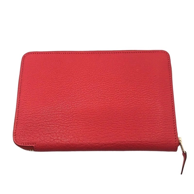 HERMES AZAP COMBINE WALLET: HERMES Azap combine wallet Brand: HERMES Type: wallet Material: Shave Color: Bougainvillea SilverHardware Size: W5.3 x H7.5x D0.8inch Accessories: None Accessories Notice: When purchasing