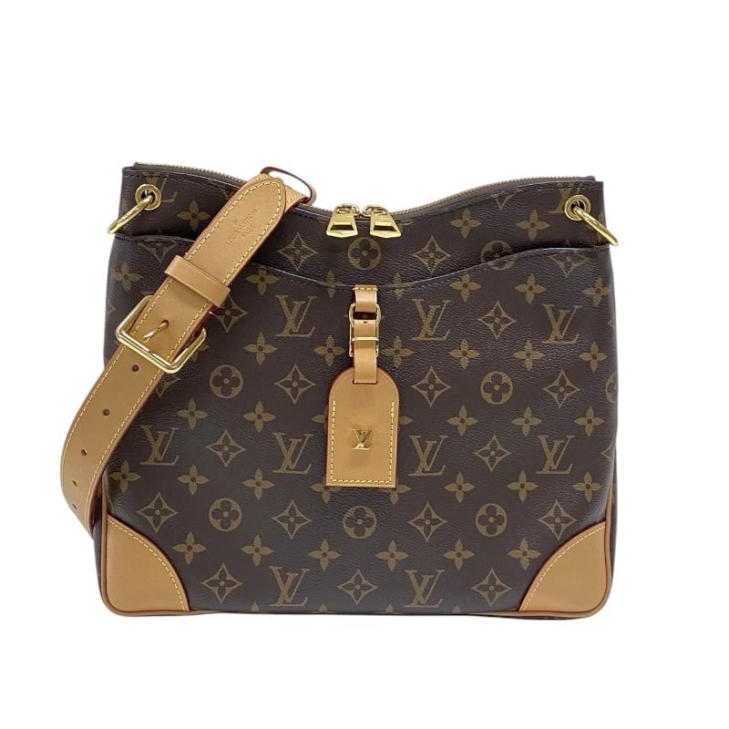 LOUIS VUITTON ODEON NM MM SHOULDER BAG: LOUIS VUITTON Odeon NM MM Shoulder Bag Brand: LOUIS VUITTON Type: Shoulder Bag Material: Monogram canvas Color: Brown Size: W12.2 x H10.6x D0.0inch Shoulder:32.3inch Accessories: None