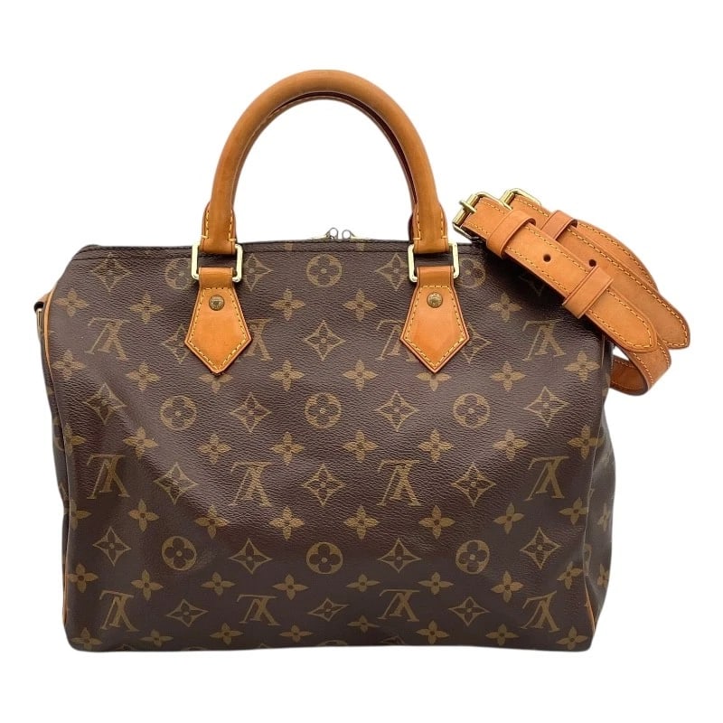 LOUIS VUITTON SPEEDY BANDRIERE 30 HANDBAG: LOUIS VUITTON Speedy Bandriere 30 Handbag Brand: LOUIS VUITTON Type: Handbag Material: Monogram canvas Color: Brown Size: W11.8 x H9.8x D7.1inch Shoulder:39.8inch Accessories: None Accesso