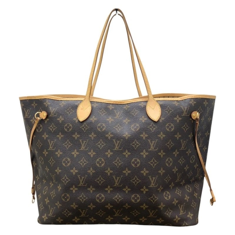 LOUIS VUITTON NEVERFULL GM SHOULDER BAG: LOUIS VUITTON Neverfull GM Shoulder Bag Brand: LOUIS VUITTON Type: Shoulder Bag Material: Monogram PVC/Leather Color: Braun xGDHardware Size: W15.7 x H12.6x D7.9inch Accessories: None Acce