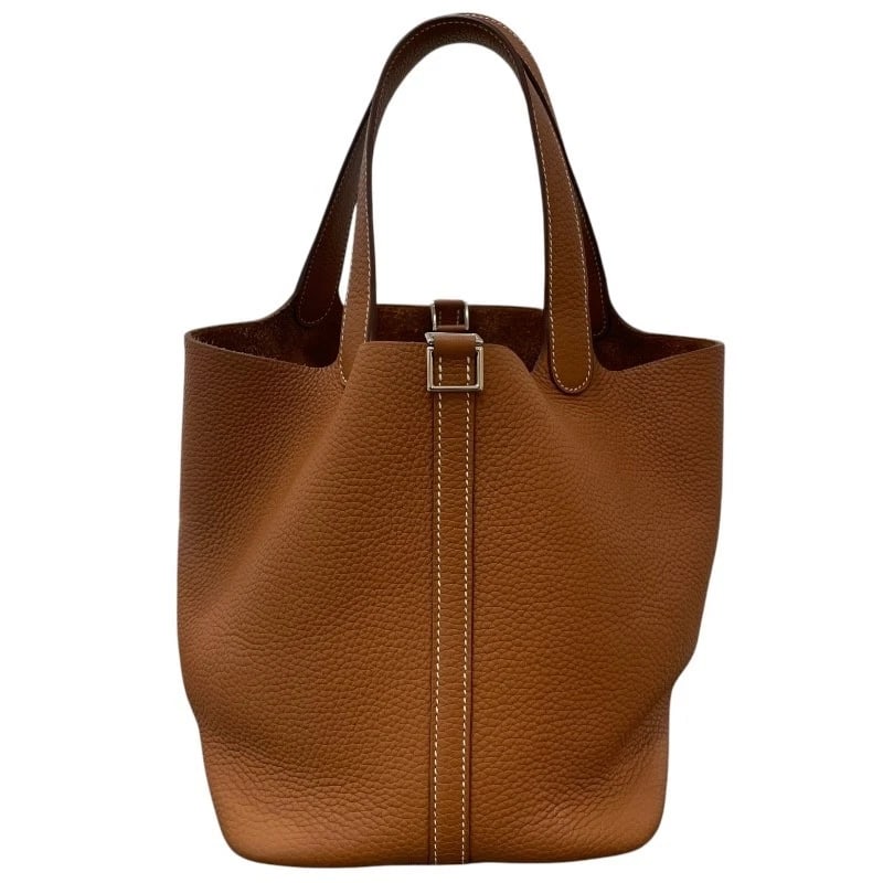 HERMES PICO TAN LOCK MM HANDBAG (1 of 10)