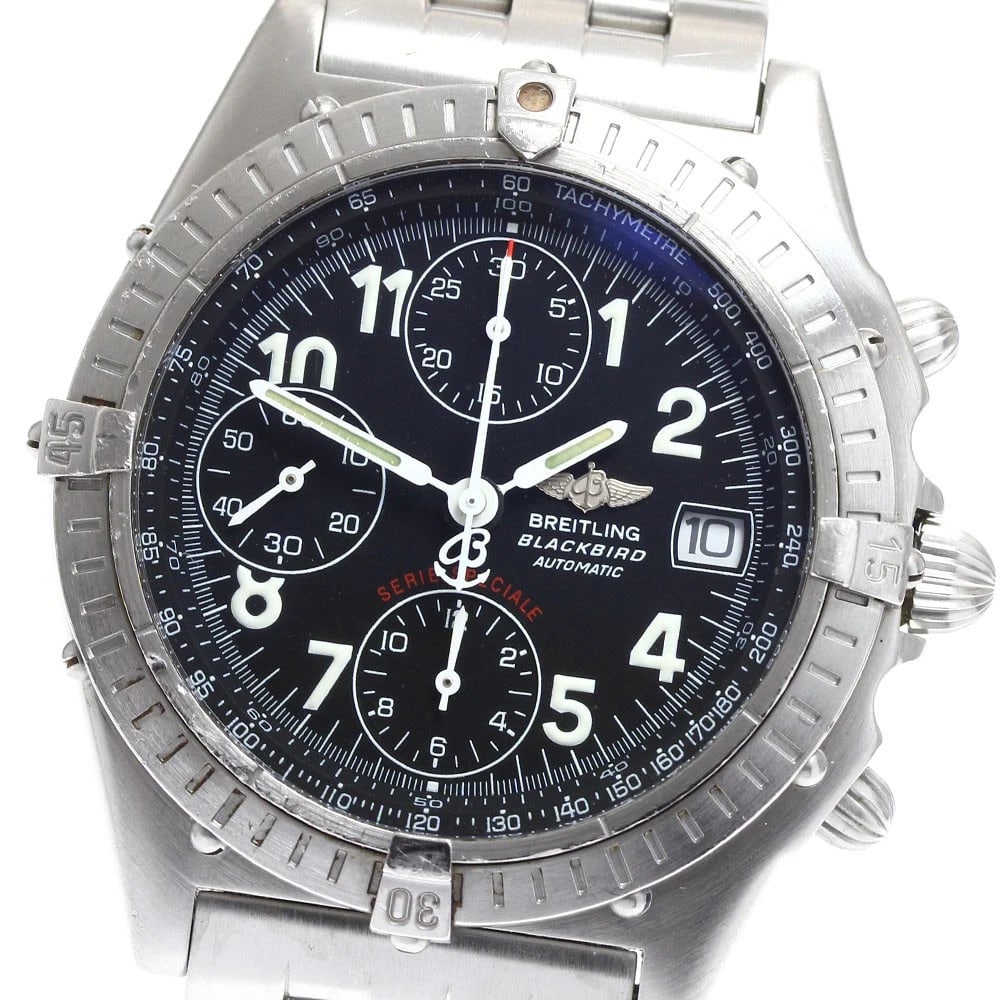 BREITLING CHRONOMAT BLACKBIRD DATE AUTOMATIC WATCH (1 of 5)