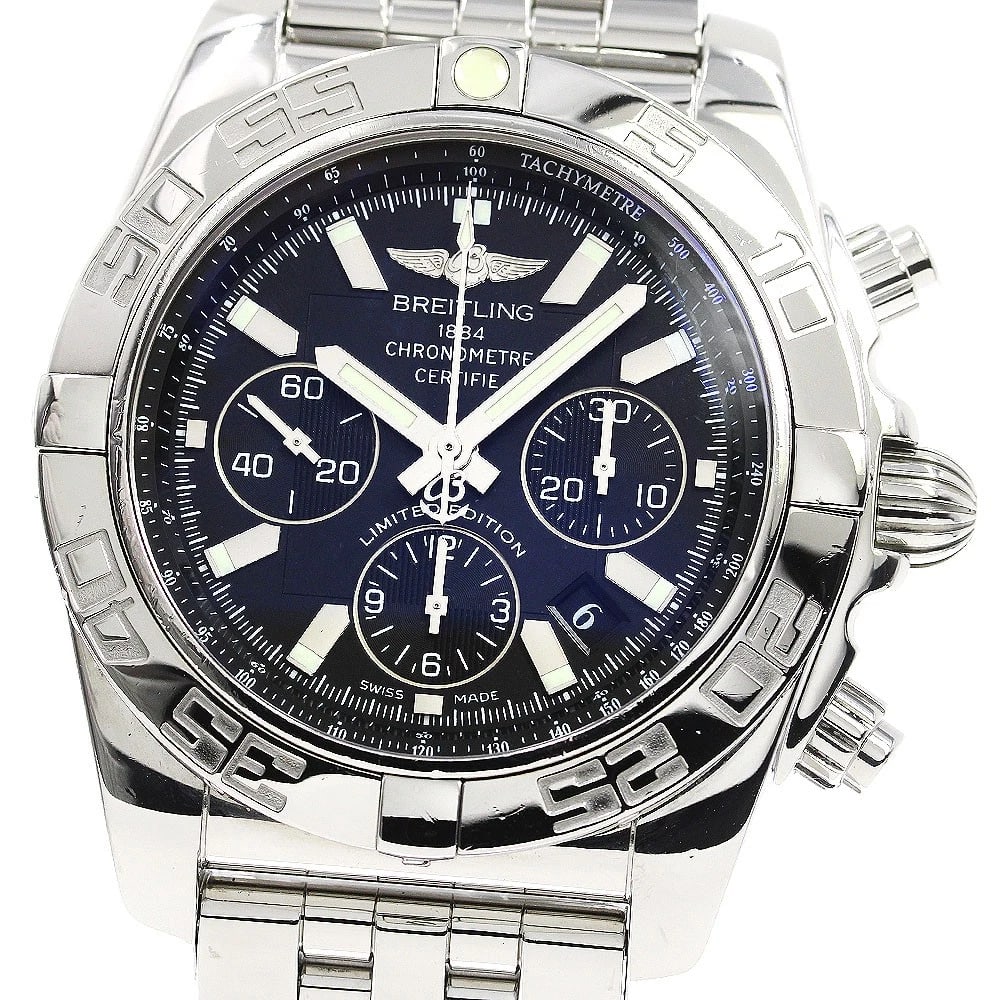BREITLING BLACK DIAL AUTOMATIC WATCH (1 of 3)