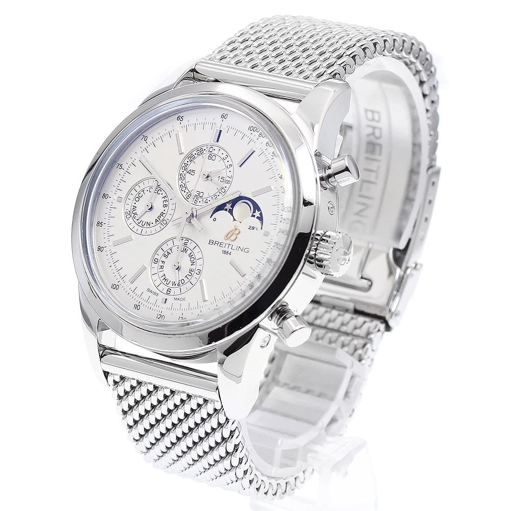 BREITLING TRANSOCEAN CHRONOGRAPH MOON PHASE AUTOMATIC WATCH - 2