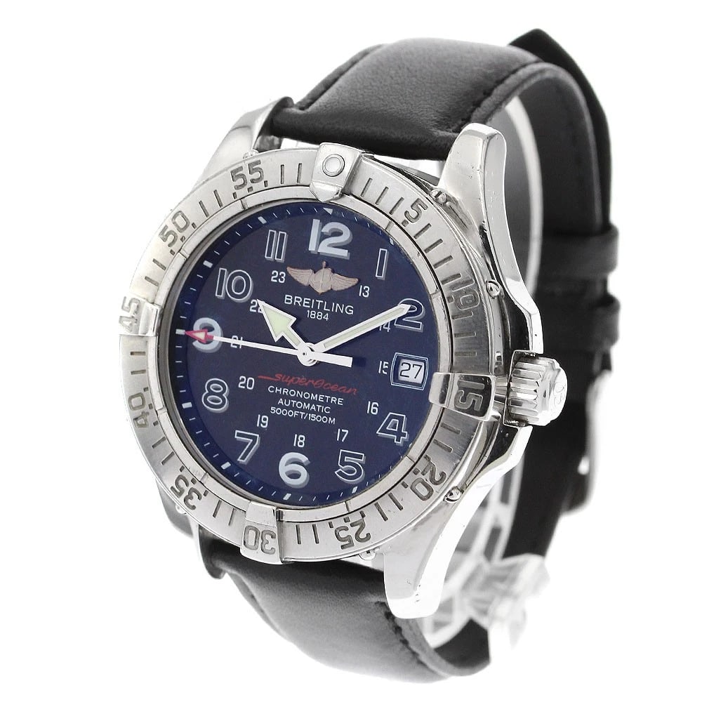 BREITLING SUPER OCEAN BLACK DIAL AUTOMATIC WATCH - 2