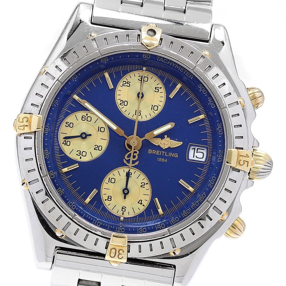 BREITLING CHRONOMAT BIKORO NAVY DIAL AUTOMATIC WATCH (1 of 5)