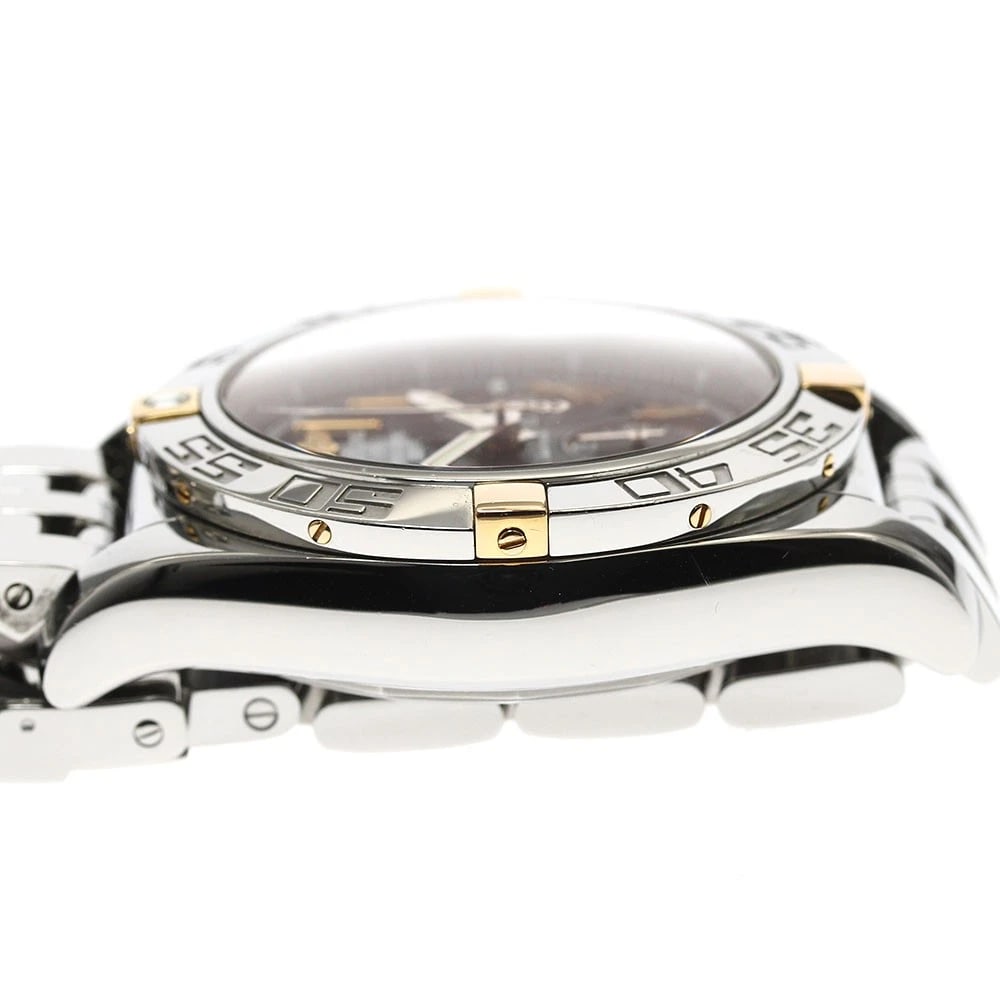 BREITLING CHRONOGRAPH BLACK DIAL AUTOMATIC WATC - 4