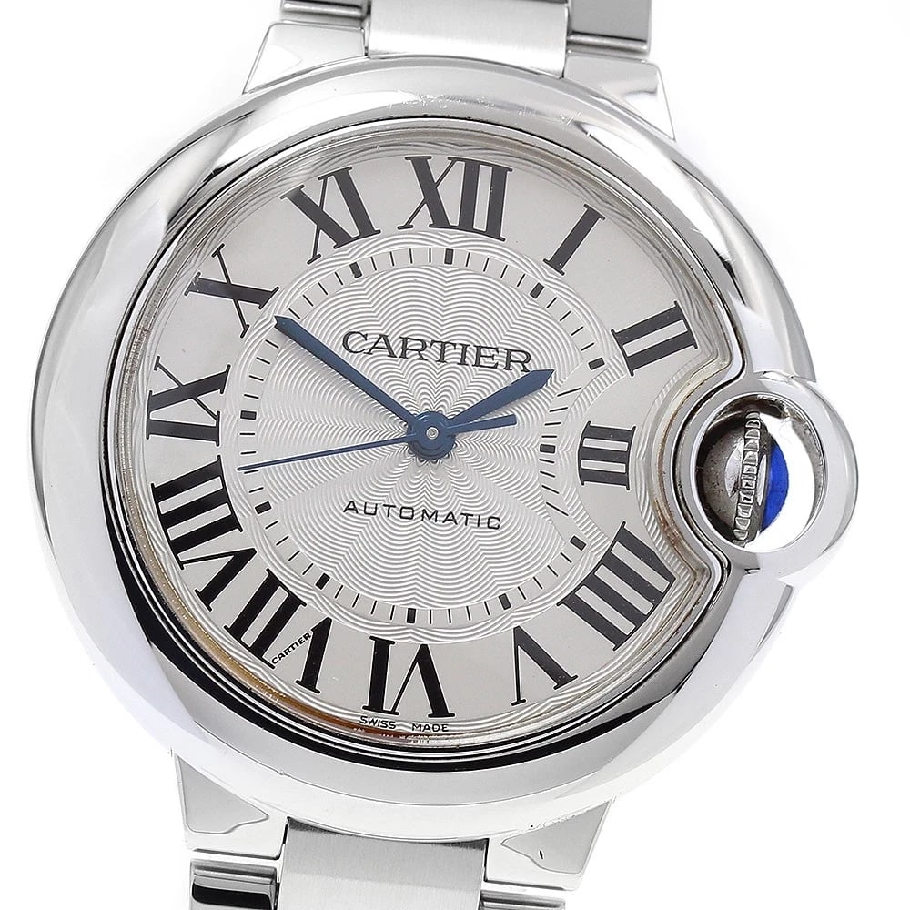 CARTIER BARON BLUE SILVER DIAL AUTOMATIC WATCH: CARTIER Baron blue Silver Dial Automatic Watch Brand: CARTIER Type: Wristwatch Material: Band Material Stainless Steel, Case Material Stainless Steel Color: Band Color Silver, Case Color Silver, Di