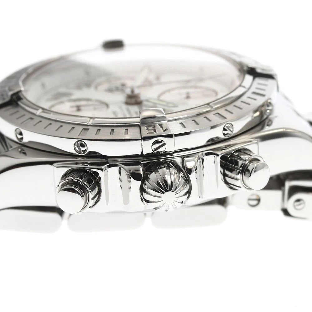 BREITLING CHRONOMAT EVOLUTION DATE WHITE DIAL AUTO WATCH - 3