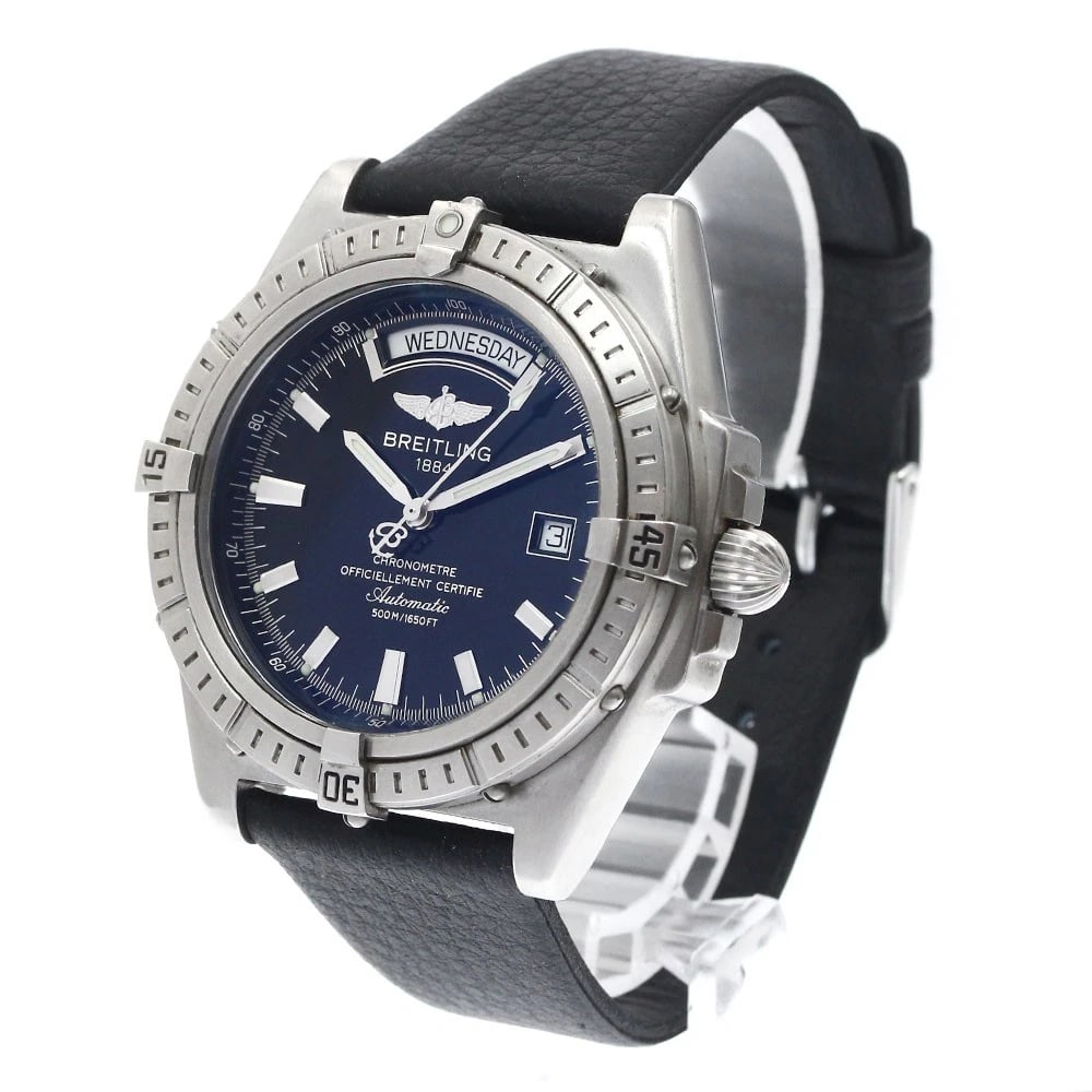 BREITLING HEAD WIND BLACK DIAL AUTOMATIC WATCH - 2