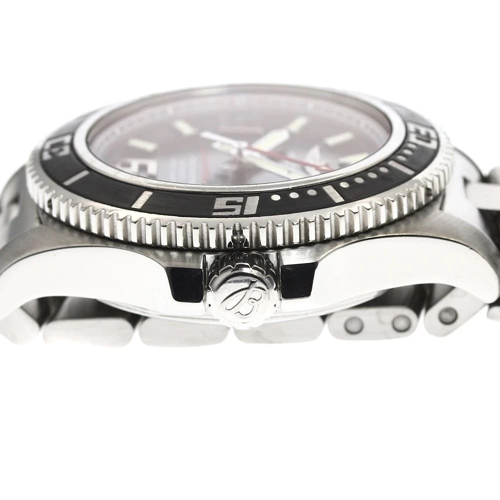 BREITLING SUPER OCEAN DATE BLACK DIAL AUTOMATIC WATCH - 3